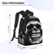 thumbnail image 2 of Disketp Black White Hat Skull Mochila Ligera Clásica con Múltiples Bolsillos, Mochila Casual para Hombre y Mujer, Ideal para Escuela, Trabajo y Viajes, 2 of 6