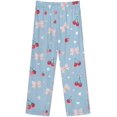 thumbnail image 5 of Top-kevin Christmas Deer Trees Bows Women's Long-Sleeve Shirt And Full-Length Bottom Pajama Set, 5 of 12