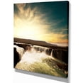 thumbnail image 2 of Dramatic Iceland Waterfalls - Large Seashore Canvas Print, 2 of 3