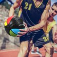 thumbnail image 4 of RONDING Vibrant Multi-Color PU Indoor/Outdoor Training Basketball with Anti-Slip Surface, Durable Nylon Layer, and Leak-Proof Design - Includes Net Bag and Air Needle, Size 5/7, 4 of 7