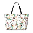 thumbnail image 2 of Easygdp Pretty Floral With Leaves Bolsa de Viaje de Playa de Gran Capacidad, Bolsa Tote Perfecta para la Playa, Escapadas de Fin de Semana y Viajes, 2 of 7