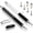 Black+Silver, variant on Capacitive Pen Touch Screen Stylus Pencil for Tablet iPad Cell Phone Samsung PC- Includes 2 Tips, 4 Cups