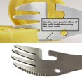 thumbnail image 3 of Multifunctional Camping Tool Stainless Steel Cookware Spoon Fork Bottle Opener Portable Durable Muiti Flatware Outdoor Survival Tools, 3 of 8