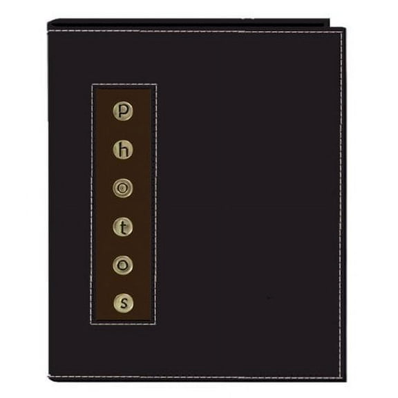 Pioneer Photo Albums CMB-46 4X6 Leatherette Sewn Photo Album 36 Count Black - CMB-46BK