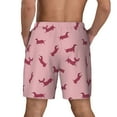 thumbnail image 4 of Goofa Dachshund Dog Puppy Printed Men's Swim Trunks Board Shorts Quick Dry Mens Swimming Trunks with Compression Liner,Breathable Fit Hawaii Beach Shorts-Medium, 4 of 9