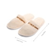 thumbnail image 2 of unbranded 2Pares Zapatillas Para Invitados En Coral Fleece Beige Con Respirable, 2 of 8