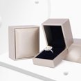 thumbnail image 6 of Biplut Faux Leather Pendant Ring Display Box Bracelet Necklace Jewelry Storage Case (Date Red Ring Box), 6 of 13
