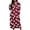 Wine, variant on SELONE Nightgowns Long Sleeve for Women Plus Size Crew Neck Maxi Sleep Shirt Ghost Bats Nighties Halloween Dress