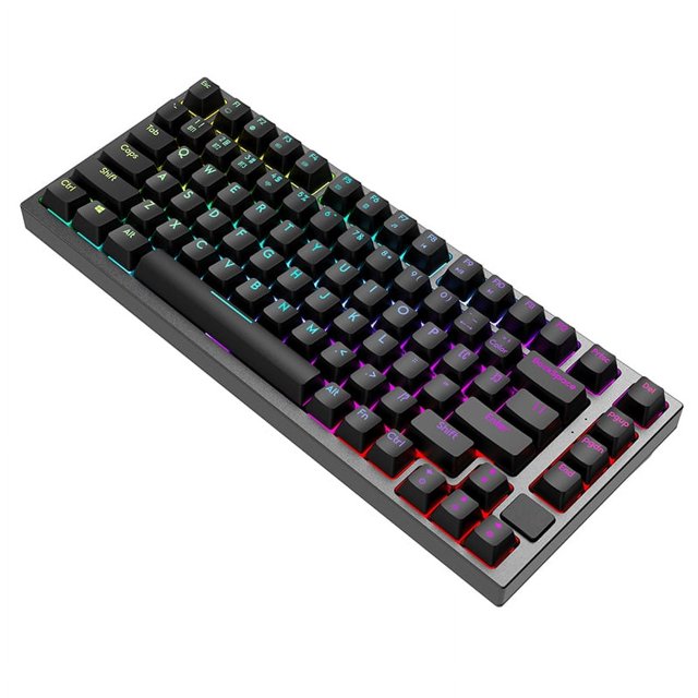 CNC 82 teclas OEM Teclado mecánico plástico compacto RGB luz PC ordenador portátil interruptor Teclado Clavier Tastatur Teclado para juegos