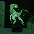 thumbnail image 1 of Luz nocturna LED 3D de Jurassic Parks, dinosaurios que cambian de color, 1 of 1