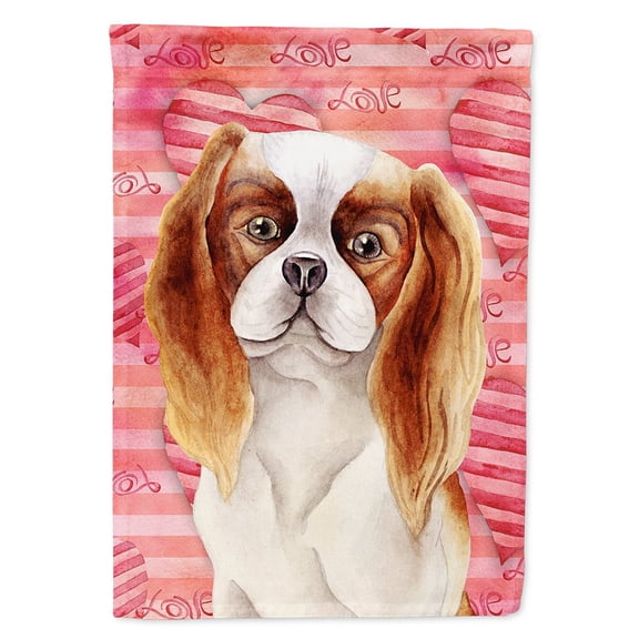 Carolines Treasures CK1391CHF Cavalier Spaniel Love Flag Canvas House Size  Large multicolor