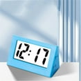 thumbnail image 5 of Mini Digital Desktop Clock with LCD Display, Compact Design for Home, Office, and Bedside Use,Blue, 5 of 5
