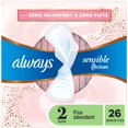 thumbnail image 2 of Always Sensitive FlexFoam Pads for Women, Size 2, Heavy Flow Absorbency, Unscented with Wings, 2 of 17