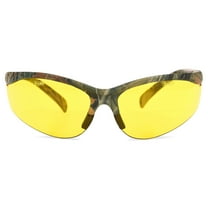 Safety Vu Rimless Safety Glasses, Camo/Yellow