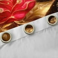 thumbnail image 4 of Feelyou Rose Flower Floral Black Out Curtains, Romantic Anniversary Curtains Pack of 2 (42x63 Each), Valentine's Day Theme Bedroom Curtains, Living Room Curtains Decor, 4 of 6