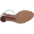 thumbnail image 4 of Sam Edelman Yaro Block Heeled  Ankle Strap Two Piece Sandals Silver Snake Pumps (Lilac Quartz, 8), 4 of 7