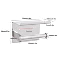 thumbnail image 3 of Rack Stainless Steel Wall Mounted Toilet Roll Paper Holder with Mobile Phone Storage Shelf, 3 of 8
