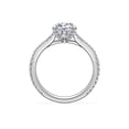 thumbnail image 2 of 0.70 Ct Brilliant Cushion Shape Genuine Diamond Sparkle Halo Ring for Engagement and Wedding in Solid 18K White Gold Size 6.5, 2 of 8