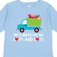 thumbnail image 4 of Inktastic My Lala Loves Me Grandson Truck Boys Long Sleeve Toddler T-Shirt, 4 of 5