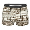 thumbnail image 4 of Goofa Vineyard Landscape 1 Printed Men's Boxer Briefs Underwear, Moisture-Wicking Underwear, Trunk,Soft and Breathable Cotton Underwear-XX-Large, 4 of 9