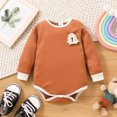 thumbnail image 2 of Otqutp Birthday Clothes for Toddler Baby Boys Girls Long Sleeve Rainbow Romper Bodysuits Jumpsuit Clothes 0 to 18 Months, 2 of 7