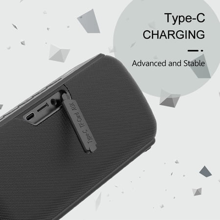 XDOBO X7 Portable Wireless Bluetooth Speaker BT 5.0 IPX5 Waterproof 50W Deep Bass 15H Playtime Built-in 6600mAh TWS Outdoor, Black (8.66 in / 22 cm)