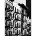 thumbnail image 2 of Lauren, Julian 12x14 Gold Ornate Wood Framed with Double Matting Museum Art Print Titled - Fire Escapes in Manhattan, NYC, 2 of 4