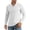 AB442 White, variant on Tisuna Men Long Sleeve T-Shirts Regular Fit Collared Tops Men Solid Tee Shirts For Sport Workout Size L