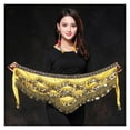 thumbnail image 7 of Belly Dance Coin Belt BellyDance Hip Scarf Golden Coins Belly Dance Costume Dancing Coin Belt, 7 of 7