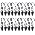 thumbnail image 4 of 20 ganchos de hierro en forma de S para cortina de ducha (negros), 4 of 5
