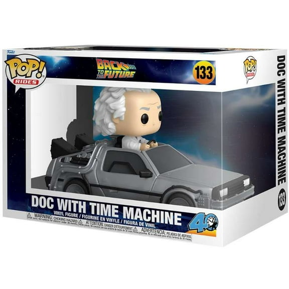 Funko POP! Rides Deluxe: Back to the Future - Doc with Time Machine Vinyl Figure