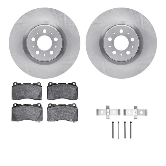 Dynamic Friction Company Front Brake Rotors with 5000 Advanced Brake Pads includes Hardware 6512-27216