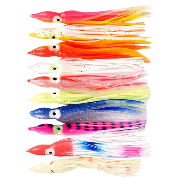 10pcs Silicone Squid Skirts - S S 