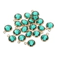 thumbnail image 1 of Unique Bargains Crystal Birthstone Charm, May Pendants Drop Bead Green, for Jewelry Making, 20 Pack, 1 of 6