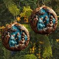 thumbnail image 6 of Qwtwty Christmas Ornaments Acrylic Flat Christmas Tree Decoration Cute Round Acrylic Decoration, 6 of 7