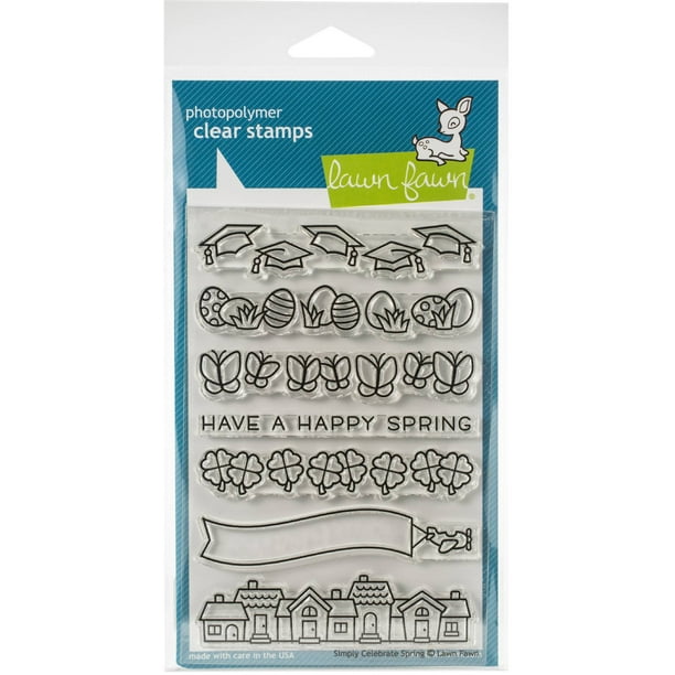 Lawn Fawn Clear Stamps 4"X6"Simply Celebrate Spring
