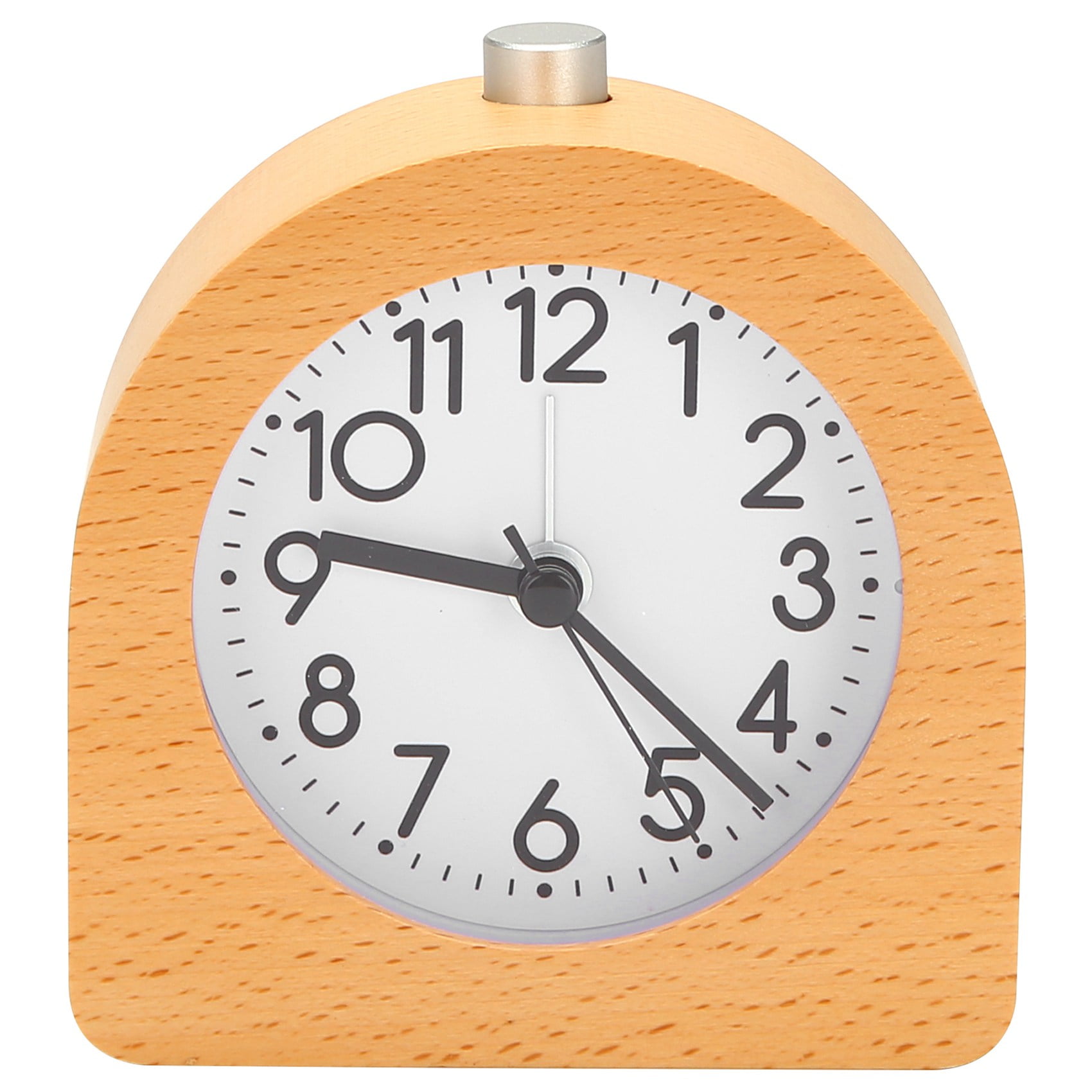 Alarm Clock Without Ticking Retro Wooden Alarm Clock with Dial Alarm