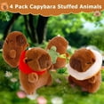 thumbnail image 6 of 4Inch Cuddly Capybara Plush Toy Keychains, Stuffed Animals Plush Bag Charms, Gifts for Teens Women & Fans, 6 of 7