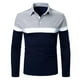 thumbnail image 2 of Camisa de cuello a cuadros de manga larga para hombre a la moda, blusa de ropa de trabajo con botones, Tops Pompotops oipoqjl28642, 2 of 3