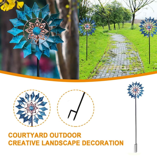 Estacas Verticales para Molino de Viento onlyliua para Exteriores en Jardines y Patios