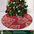 thumbnail image 6 of Coolnut Valentine's Day Tree Skirt Home Decoration Large Round Hearts Christmas Tree Skirt for Holiday Party Home Christmas Day Ornaments,35.4", 6 of 6