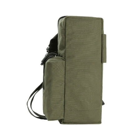 Tao Tao Camping Tool Belt Bag Waist 2-Way Tool Holder Cotton Canvas Hammer Tent Stakes Storage Bag Multifunctional Carry Case With Zipper Green