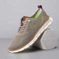 thumbnail image 5 of Men's Casual Walking Sneakers - Breathable Knit Upper Shoes with Quick-Lace Elastic System, 5 of 6