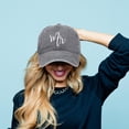 thumbnail image 6 of Baseball Cap Womens Cross Ponytail Baseball Cap for Running Fishing Casual gray mr, 6 of 8