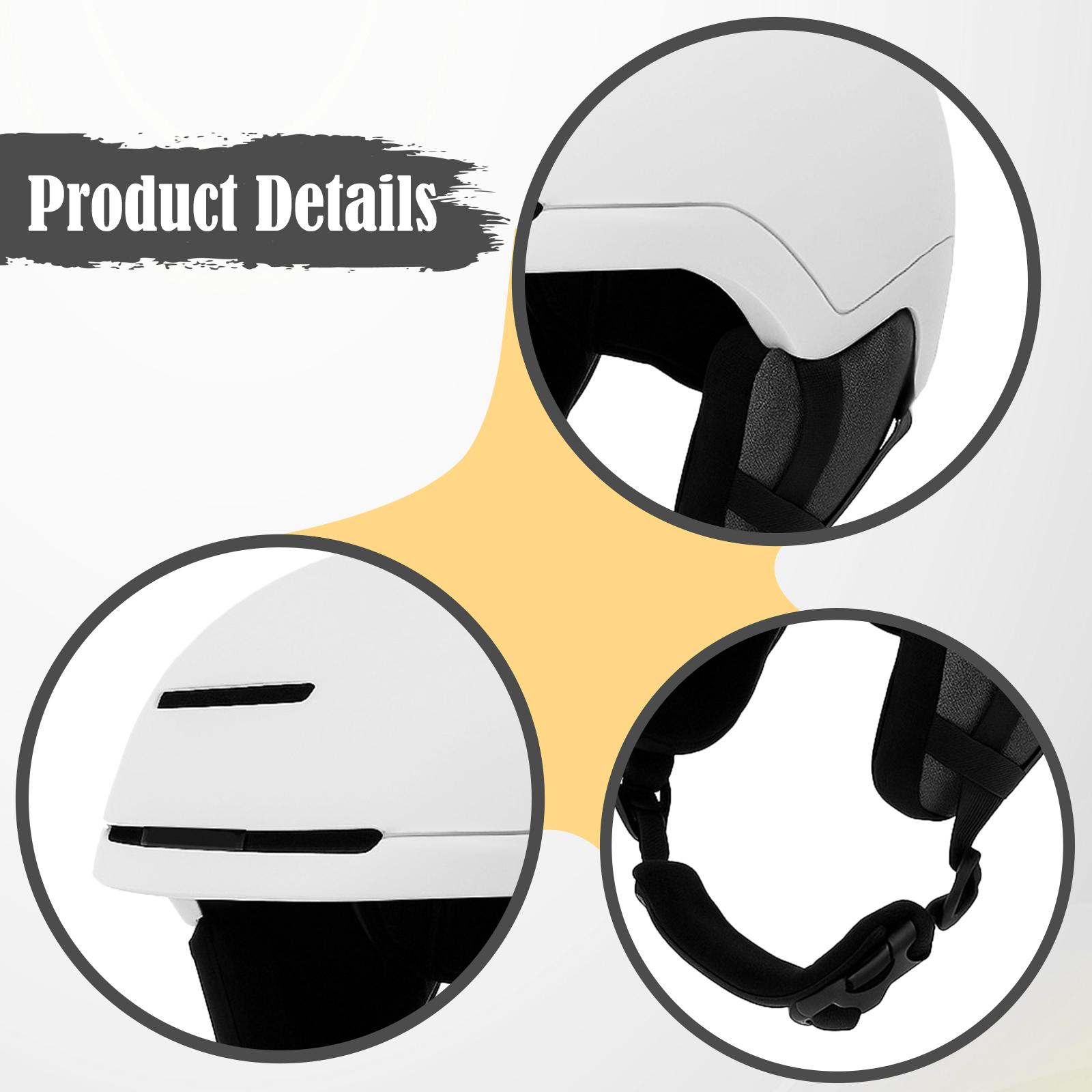 Sports Snowboarding Helmet Skateboard Bike Helmet Breathable Lining for Outdoor Skiing Teenagers Adults