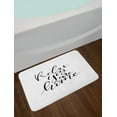 thumbnail image 2 of Saying Bath Mat, Brush Pen Lettering with Phrase Relax You Are Home Black and White Calming Text, Plush Bathroom Decor Mat with Non Slip Backing, 29.5" X 17.5", Black and White, by Ambesonne, 2 of 2