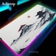 thumbnail image 3 of Alfombrilla de ratón para ordenador portátil RGB en blanco y negro, alfombrilla de ratón para juegos, alfombra grande con teclado de montaña Serenity, alfombrilla de escritorio LED de 100x50 con retro, 3 of 5