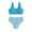 Blue, variant on 8-14T Teens Girls Bathing Suit Summer Swimsuits, Uccdo 2Pcs Little Girl Floral Bikinis Swimwear