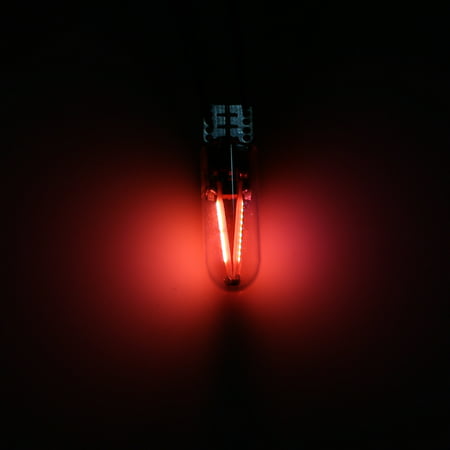 2pcs Led Car Interior Light Cob Filament Lamp Truck Lamp Red