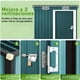 thumbnail image 4 of 5 x 3 FT Cobertizo de Almacenamiento Exterior con Puerta Simple,Ventanillas de Ventilación Blancas y Cerradura para Almacenamiento en Patio Jardín Trasero, 4 of 8
